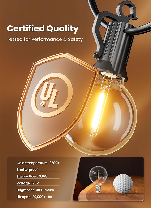 Brightown 209FT LED Outdoor String Lights - Image 6