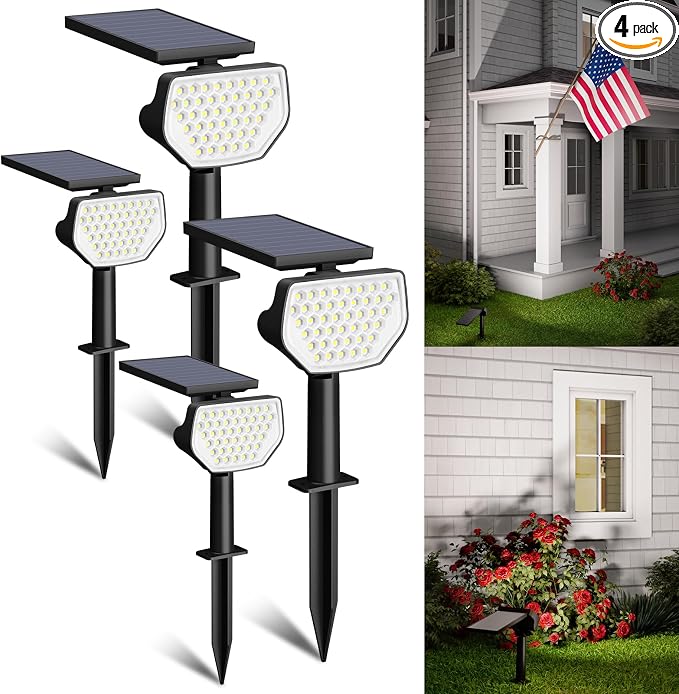 Lepro Solar Decorative Spot Lights 4 Pack, Cool White Modern Accent Lights by Lepro