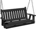 Poly Lumber Wood 4FT Mission Porch Swing Amish Craftsmandship Made in USA HDPE by Unknown
