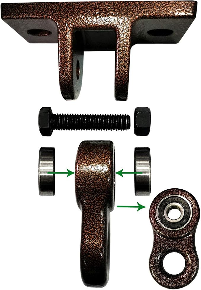 Heavy Duty Bronze Swing Hangers Screws Bolts Included Over 5000 lb Capacity by ABUSA