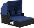 Tangkula Patio Rattan Daybed by TANGKULA