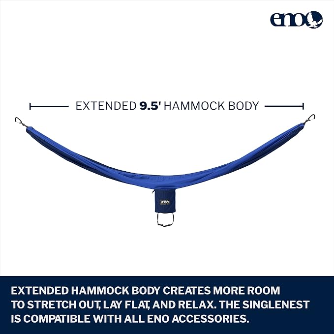 ENO, Eagles Nest Outfitters SingleNest Lightweight Camping Hammock - Image 2