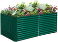 Land Guard 8x4x3ft Rectangular Galvanized Raised Garden Beds, Large-Capacity by LandGuard