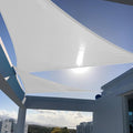 SUNNY GUARD Sun Shade Sail 16'x16'x22' Triangle Silver Grey UV Block Sunshade by SUNNYGUARD