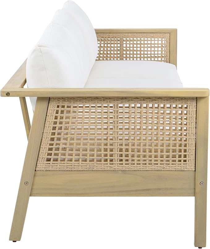Christopher Knight Home Teras Acacia Wood Outdoor 3 Seater Sofa - Image 6