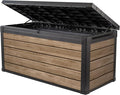 Keter Signature Collection 150 Gallon Resin Deck Box Organization and Storage by Keter