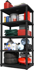 IRIS USA 5-Shelf Extra Heavy Duty Deep Plastic Storage Shelves, 1000lb Capacity by IRISUSA