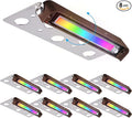 LEONLITE 8-Pack Premium Series RGB 7 Inch 3W LED Retaining Wall Lights Swivel by LEONLITE