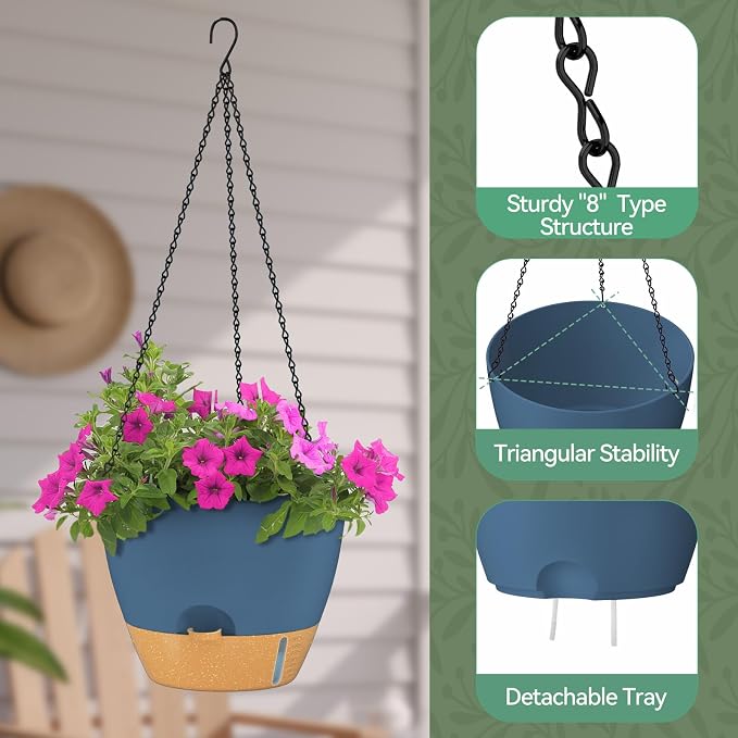 ZMTECH 12 Inch Hanging Planters - Image 5