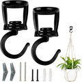 Mkono Ceiling Hooks for Hanging Plants, Heavy Duty Metal Plant Hanger for Drop by Mkono