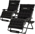 UDPATIO Oversized Zero Gravity Chair Set of 2, 33In XXL Patio Reclining Chair by UDPATIO
