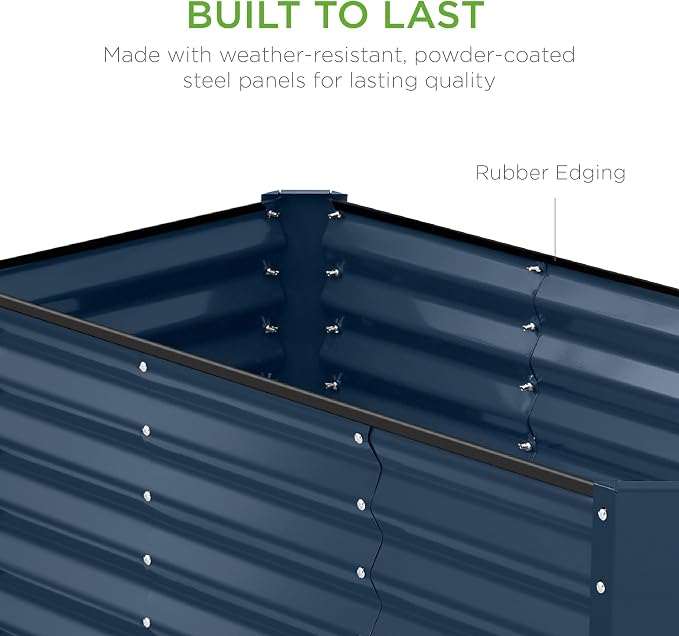 Best Choice Products 4x2x2ft Outdoor Metal Raised Garden Bed, Deep Root Box - Image 7