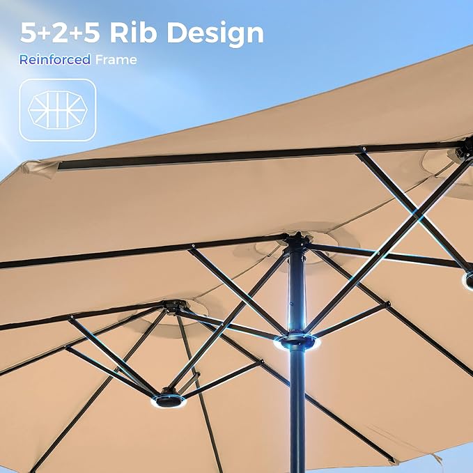 SUPERJARE 13FT Outdoor Umbrella - Image 9