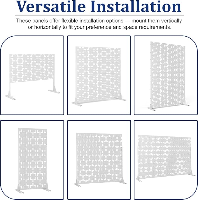 Outdoor Privacy Screen, Freestanding Privacy Fence Panels - Image 7
