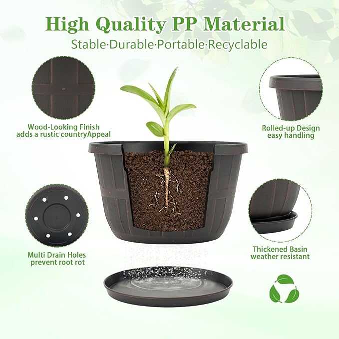 Quarut 12 Inch Large Planter Pot - Image 2
