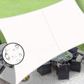 LOVE STORY Rectangle 7'x10' Waterproof Sun Shade Sail Canopy UV Block by LOVESTORY