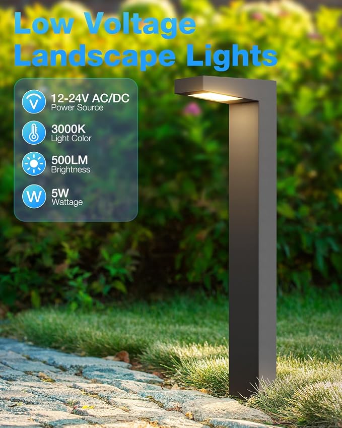 SUNVIE LED Low Voltage Landscape Lighting Kit 12V-24V Aluminum Low Voltage - Image 2