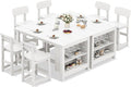 SERWALL 8-Piece HDPE Counter Height Dining Table Sets by SERWALL