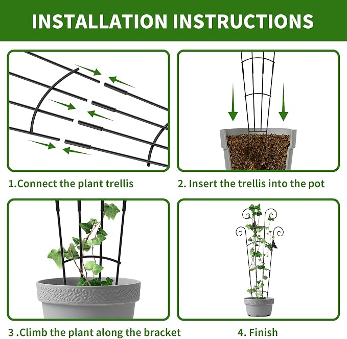 2 Pack 30 Inch Taller Plant Trellis - Image 5