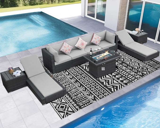 NICESOUL 9 Piece Patio Set - Image 3