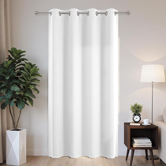 Joydeco Blackout Patio Sliding Door Curtains 96 Inches Long, Grommet Privacy by JOYDECO