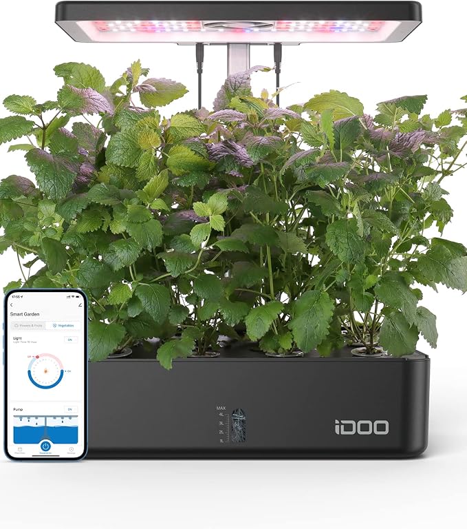 iDOO Hydroponics Growing System Kit 12Pods, Christmas Gifts - Image 9