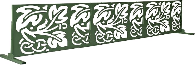 Oakland Living 6 ft. X 4 ft. Green Freestanding Metal Privacy Screen Room - Image 6