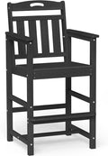 Ciokea Heavy Duty Bar Height Chair, 380lbs Outdoor Adirondack Tall Bar Chair by CIOKEA
