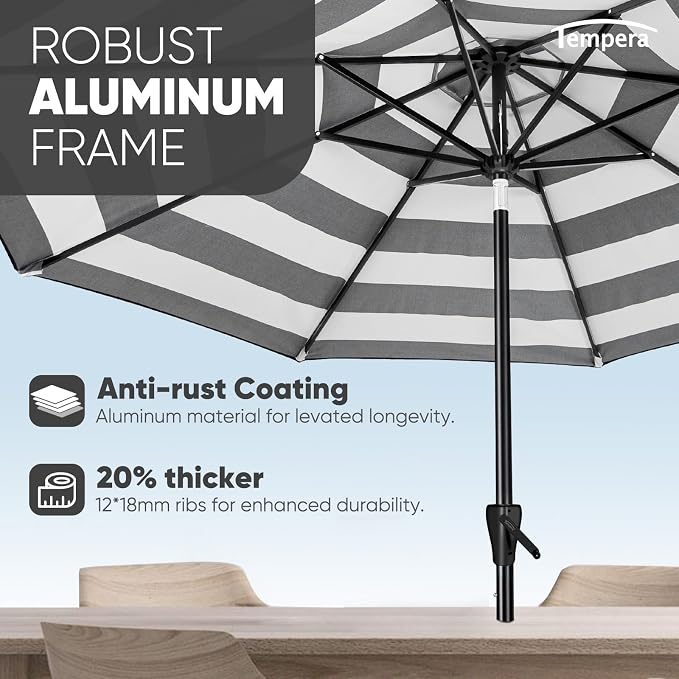 Tempera Patio Market Outdoor Table Umbrella - Image 5