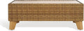 SAFAVIEH Couture Collection Margarita Natural Brown Faux Wicker Rectangle by SAFAVIEH