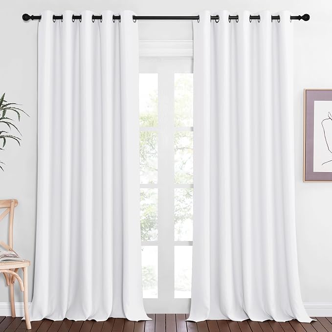 NICETOWN Extra Long Room Darkening Curtain 102 inches Long, Grommet Patio Door by NICETOWN