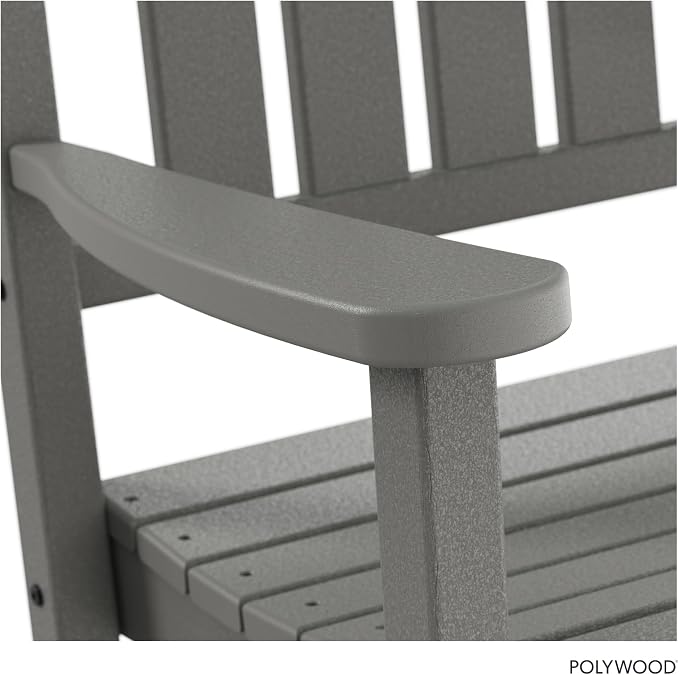 POLYWOOD Presidential Rocking Chair in Slate Grey - Image 6