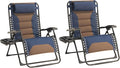 Zero Gravity Chair Set of 2 Oversized Padded Recliner by Unknown