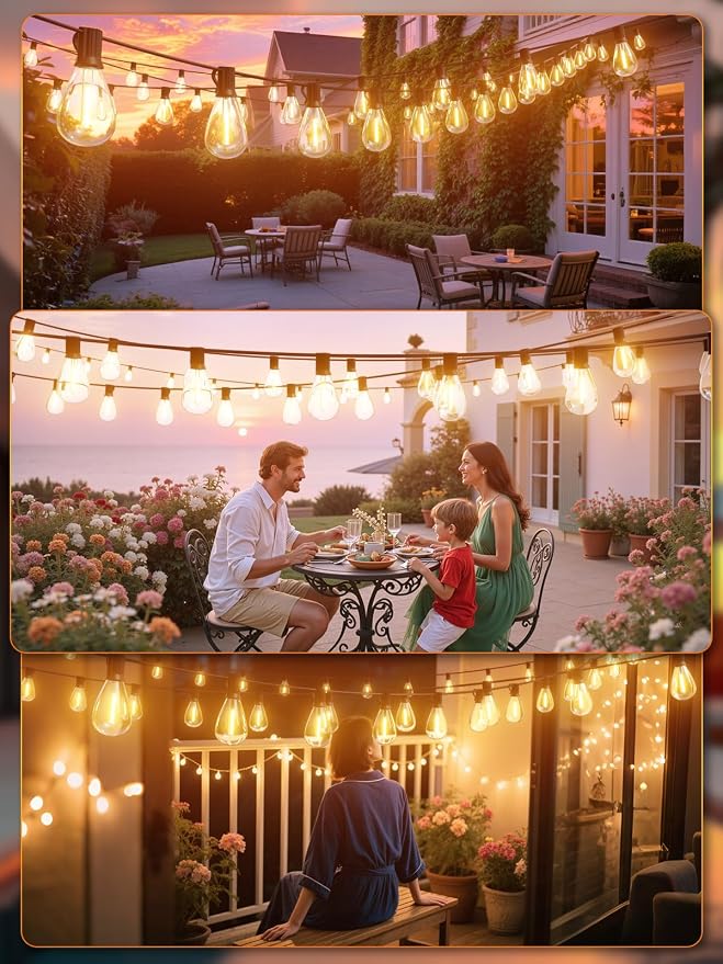 luckystyle 30FT LED Outdoor String Lights - Image 7