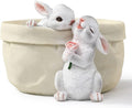 Rabbit Flower Pot Succulent Planter Garden Pots, Bunny Decorative Flower Pot by WONDHOME
