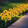 Solar Sunflower Lights Outdoor Flower Lights, 6 Pack 36 Sunflower Waterproof by yeuago