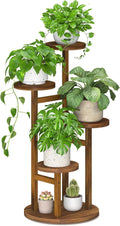 iDavosic.ly 4 Tier Plant Stand Indoor, Tiered Corner Wood Multiple Flower by iDavosicly
