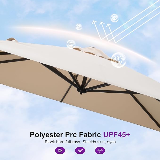 PURPLE LEAF 8' X 8' Patio Umbrella - Image 8