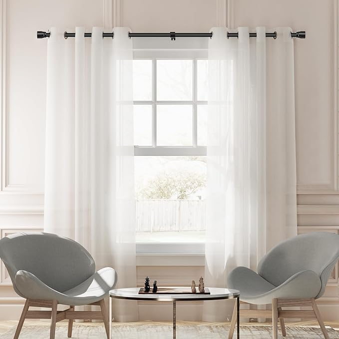 1” Diameter Curtain Rods Itself is 30 to 170 inch 1 Pack Fit 30-168 inch Window - Image 6