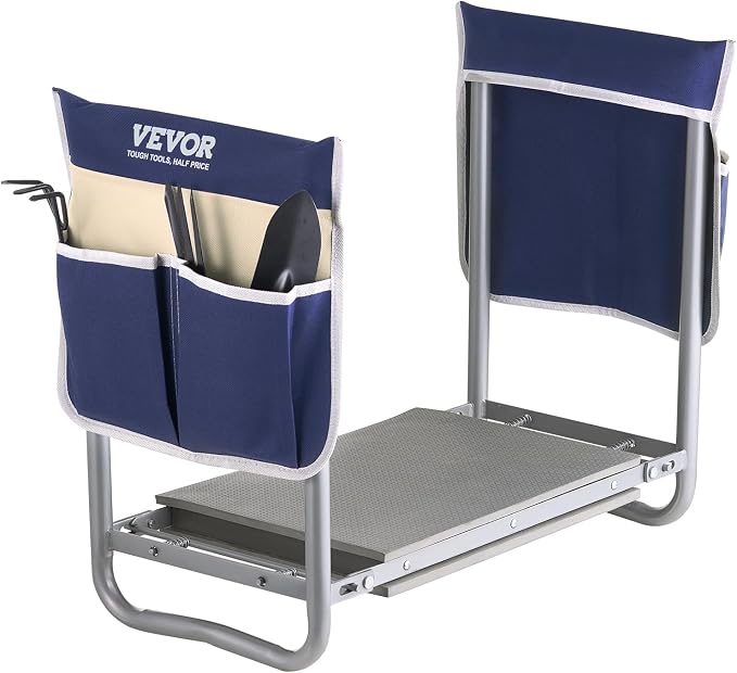 VEVOR Garden Kneeler and Seat Heavy Duty, Portable Garden Stool by VEVOR