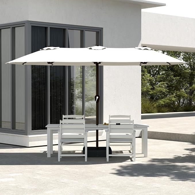 5-Piece White Outdoor Dining Set - Image 8
