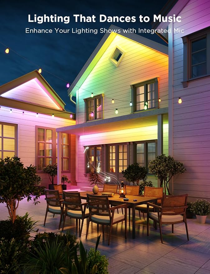 Govee Outdoor LED Strip Lights, 32.8ft Smart Outdoor Lights Work - Image 2