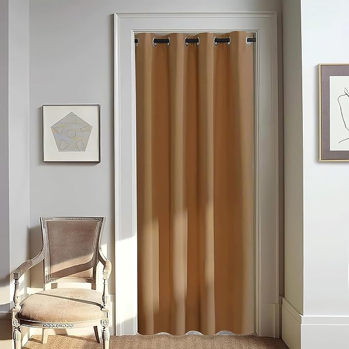 NICETOWN Door Curtain for Closet Doors 80 Inches Long 1 Panel, Room Divider by NICETOWN