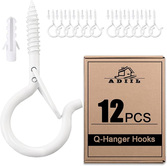 ADIIL 12 PCS Q Hanger Hooks by ADIIL