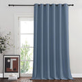 NICETOWN Stone Blue Blackout Sliding Door Curtains, Grommet Thermal Curtain by NICETOWN