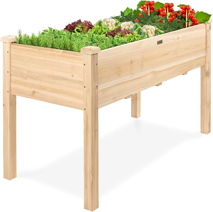 Best Choice Products 48 x 24 x 30 Inches Raised Garden Bed, Elevated Wood by BestChoiceProducts