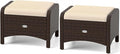 RELAX4LIFE Wicker Outdoor Ottomans by RELAX4LIFE