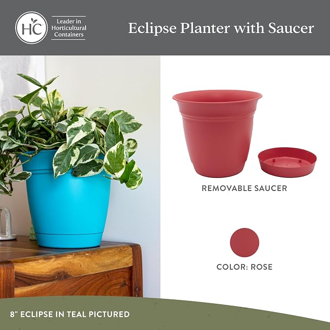 The HC Companies 6 Inch Eclipse Round Planter Pots - Image 2