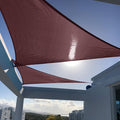 SUNNY GUARD Sun Shade Sail 10'x10'x10' Triangle Brown UV Block Sunshade by SUNNYGUARD