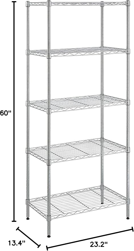 Amazon Basics 5-Shelf Adjustable Storage Shelving Unit - Image 11